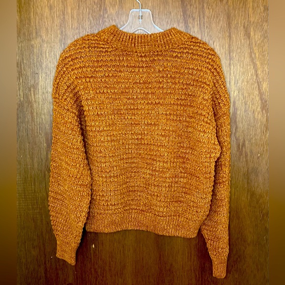 Universal Thread Golden Brown and Cream Knit Sweater - Picture 2 of 7